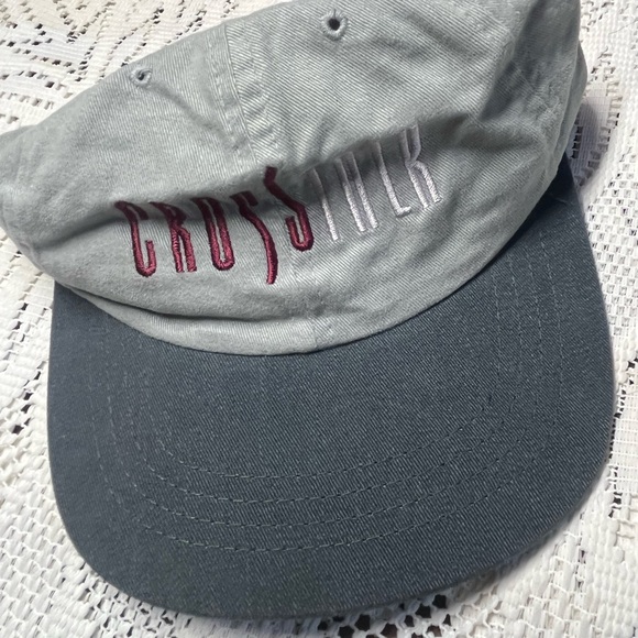 True Religion CrossTalk 90s Gray and Red Hat - Picture 1 of 7